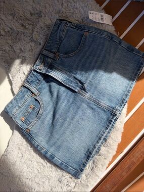 Pacsun Mid-Rise Mini Jean Skirt NWT